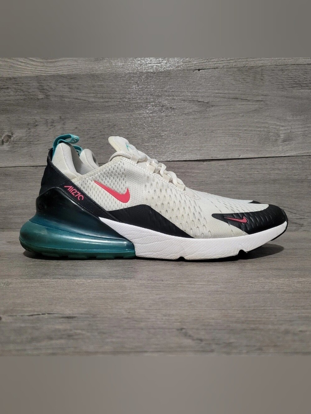 Nike Air Max 270 Men's Sz 12 South Beach White Pink Green DR9876-100 Shoes